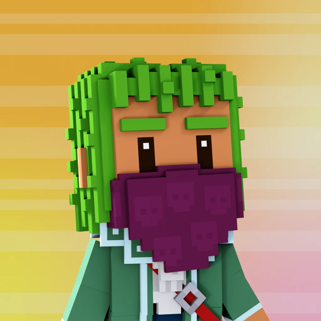 Pirate #8381 voxel render