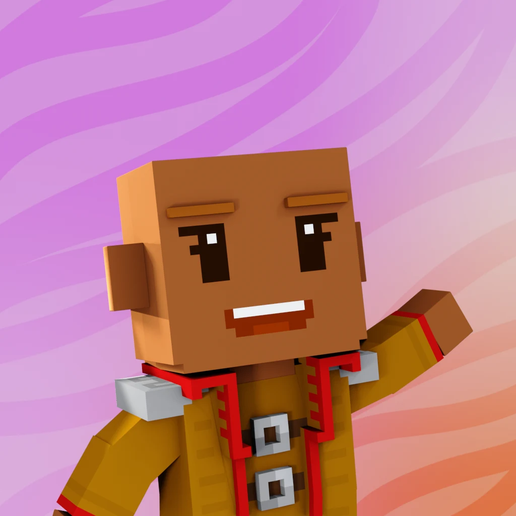 Pirate #8383 voxel render