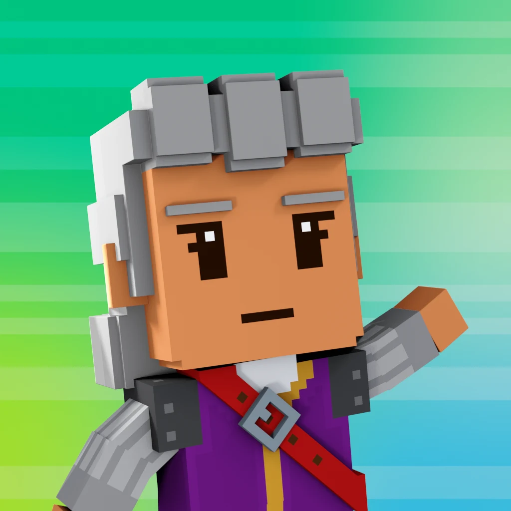 Pirate #8384 voxel render