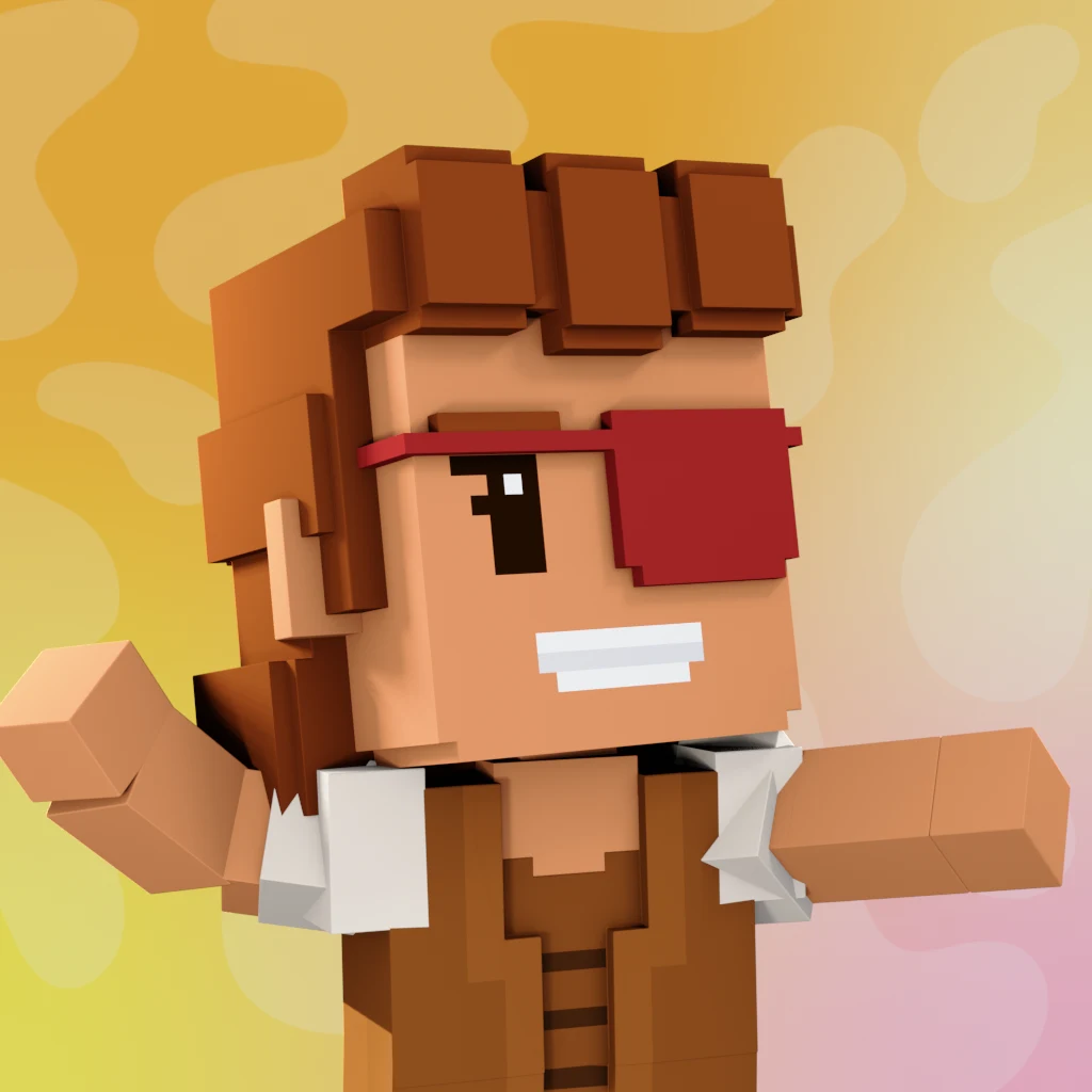 Pirate #8385 voxel render
