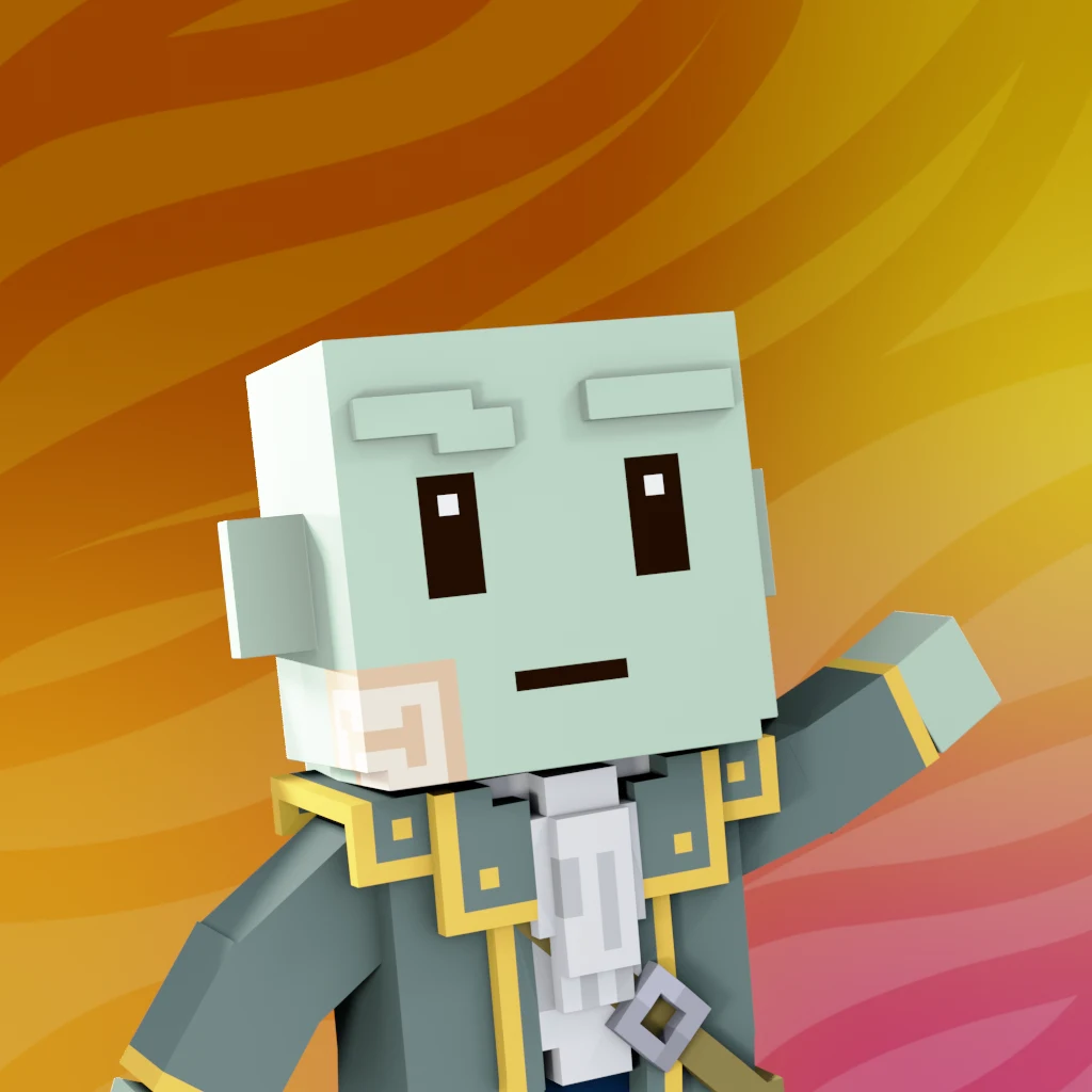 Pirate #8386 voxel render