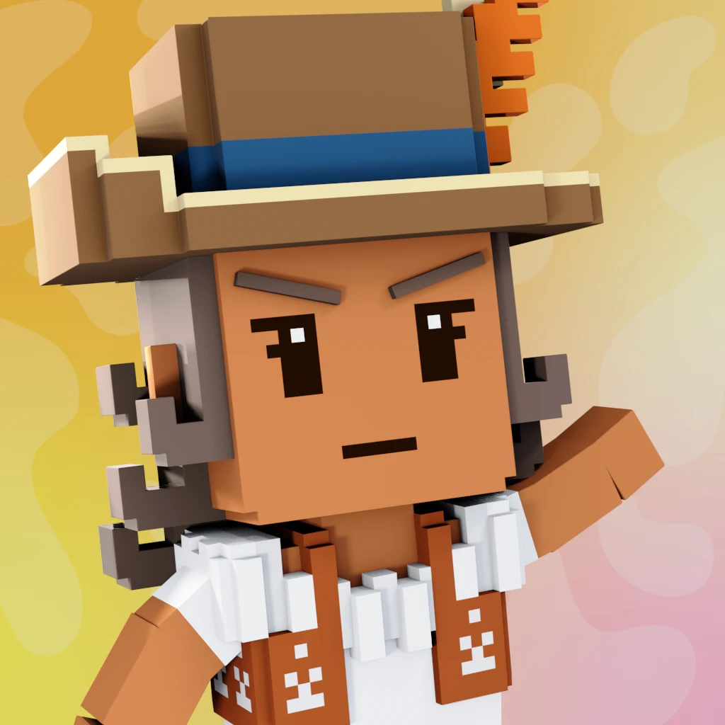 Pirate #8387 voxel render