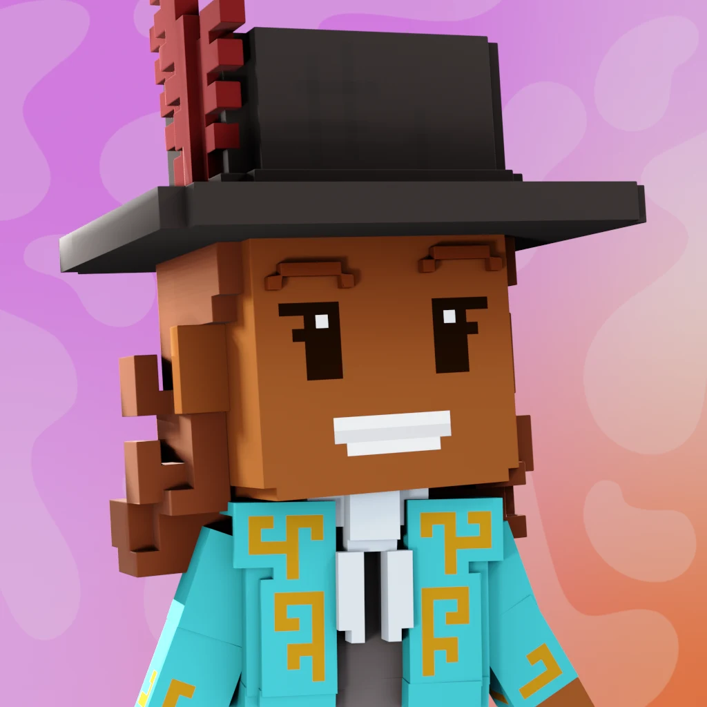 Pirate #8389 voxel render
