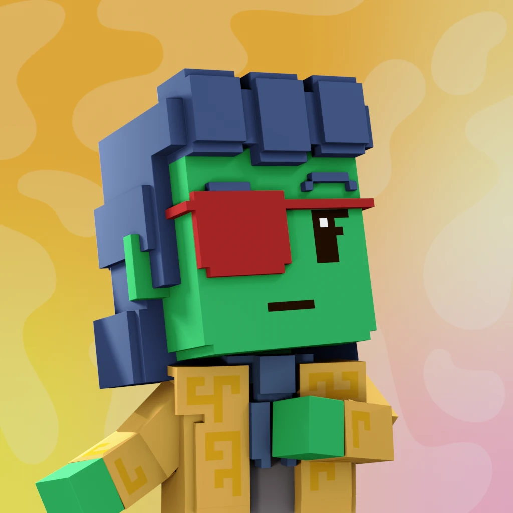 Pirate #8393 voxel render