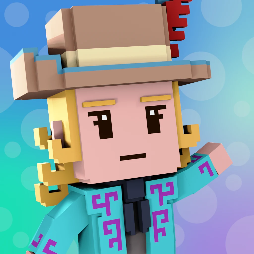 Pirate #8397 voxel render