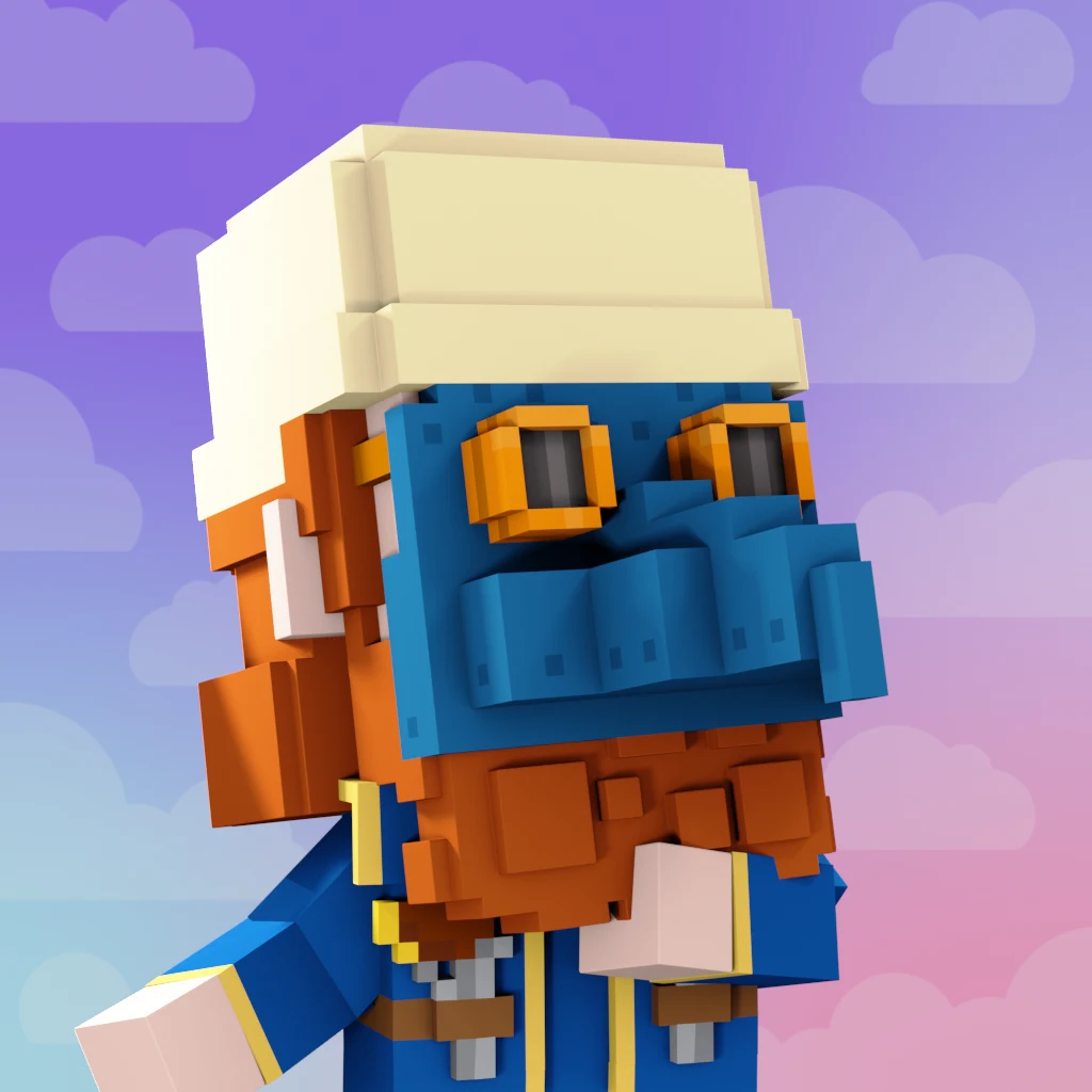 Pirate #8402 voxel render