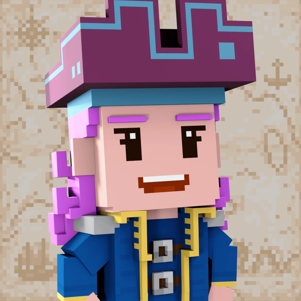 Pirate #8406 voxel render