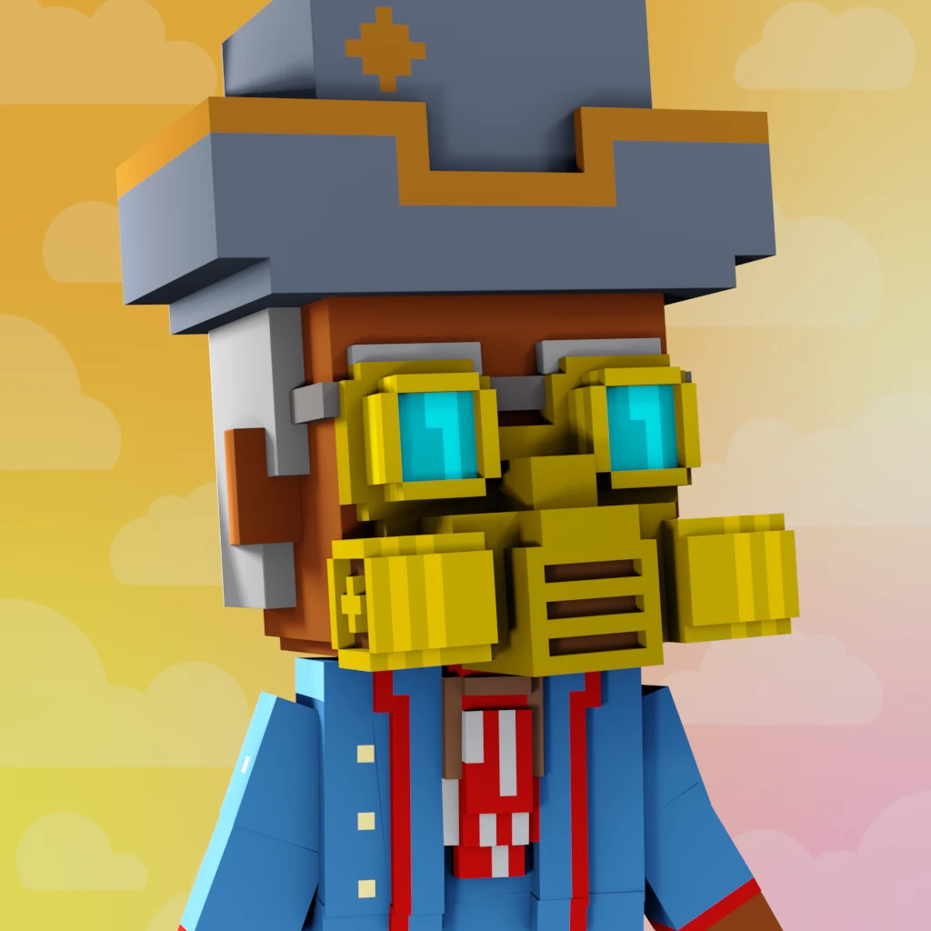 Pirate #8407 voxel render