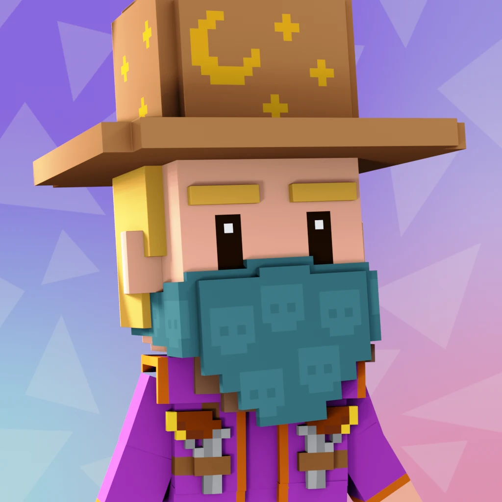 Pirate #8408 voxel render