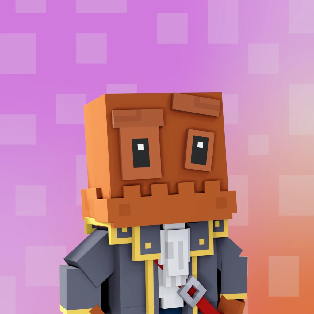 Pirate #8409 voxel render