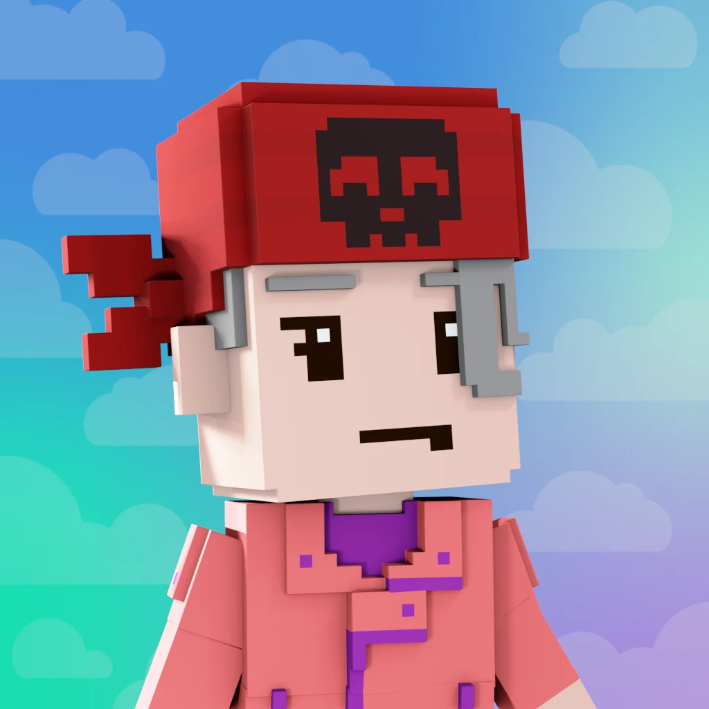 Pirate #841 voxel render