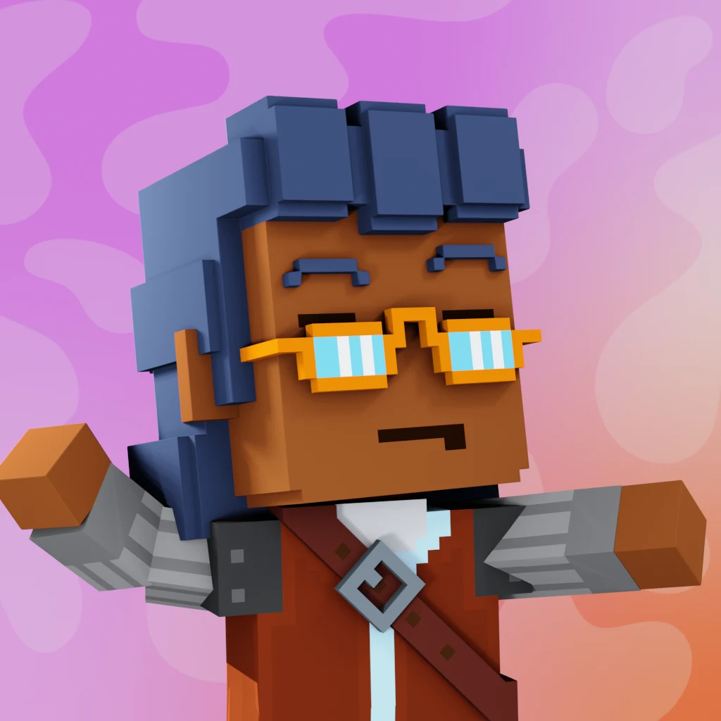 Pirate #8412 voxel render