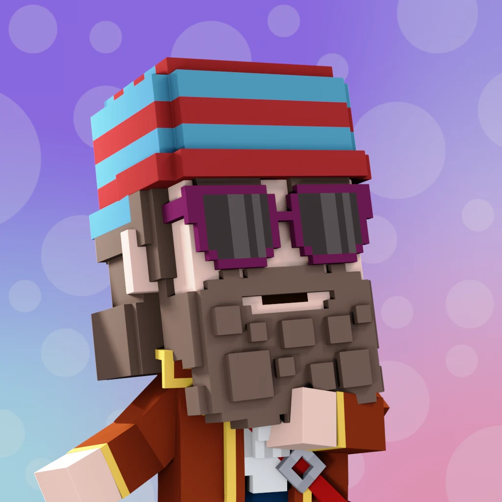 Pirate #8414 voxel render