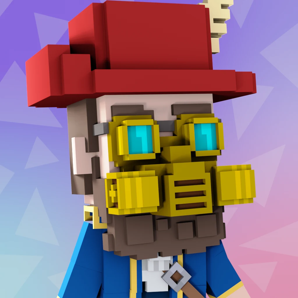 Pirate #8415 voxel render