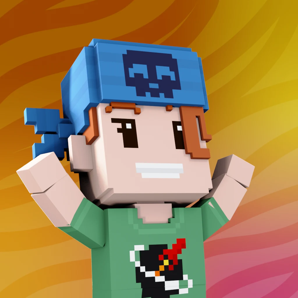 Pirate #8419 voxel render