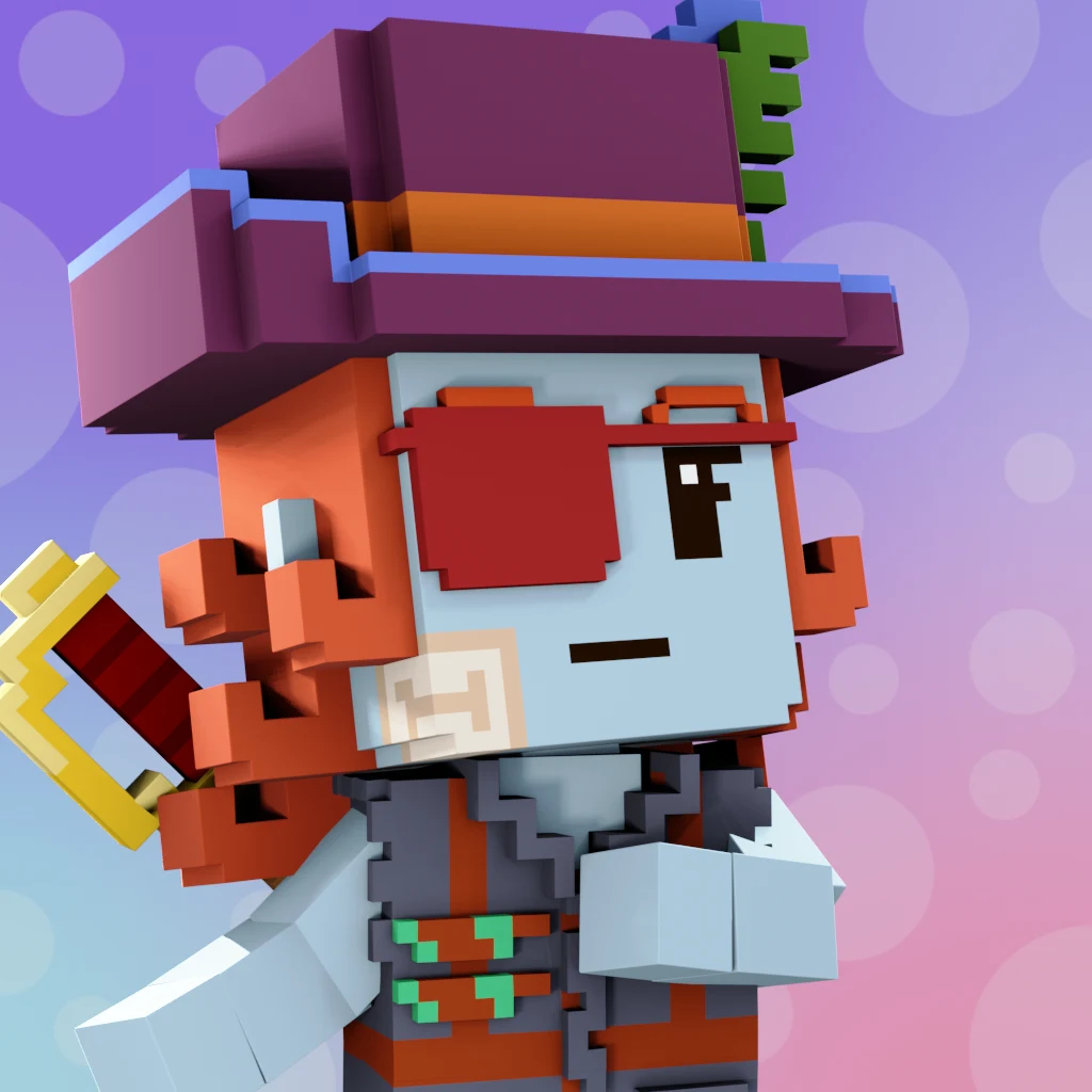 Pirate #8422 voxel render