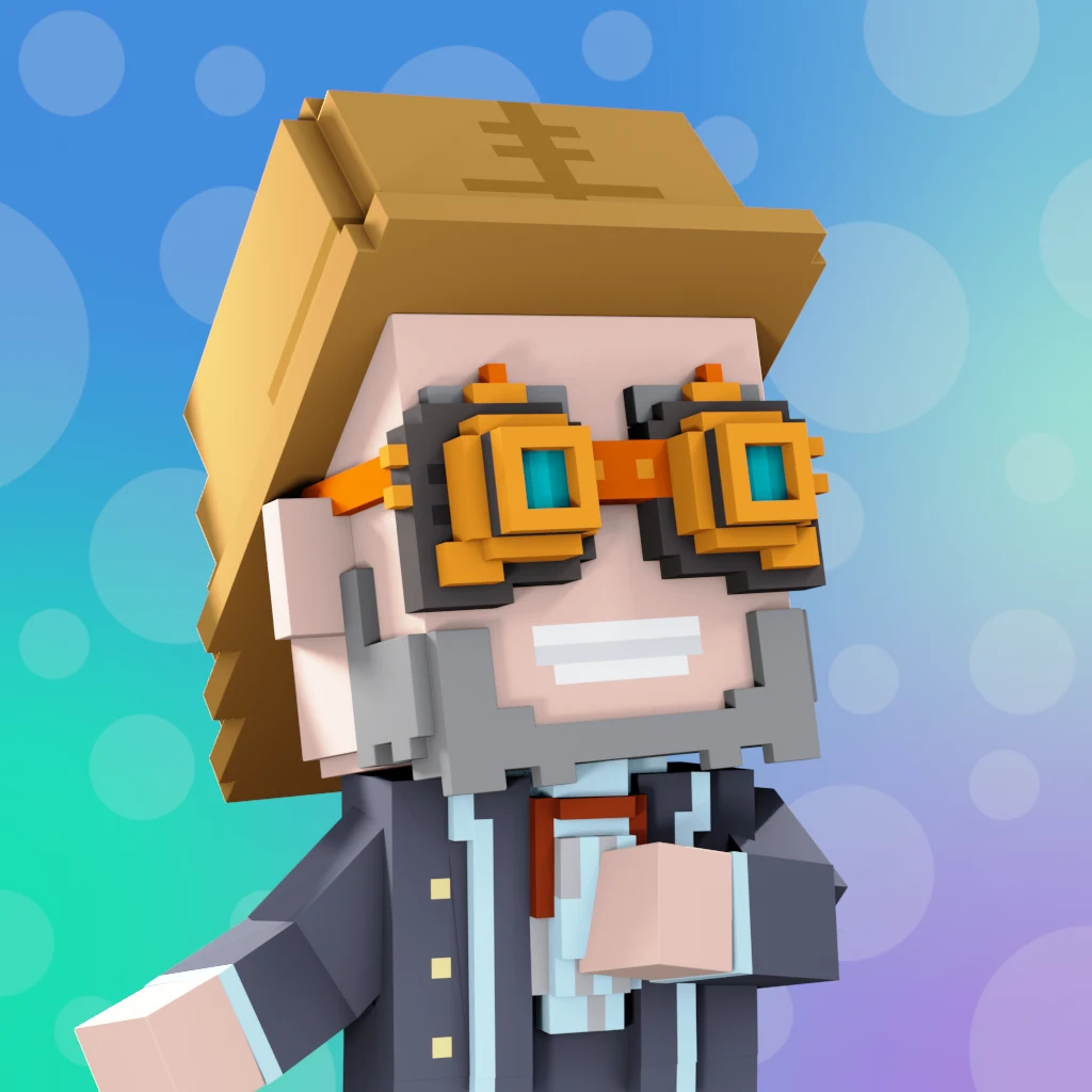 Pirate #8423 voxel render