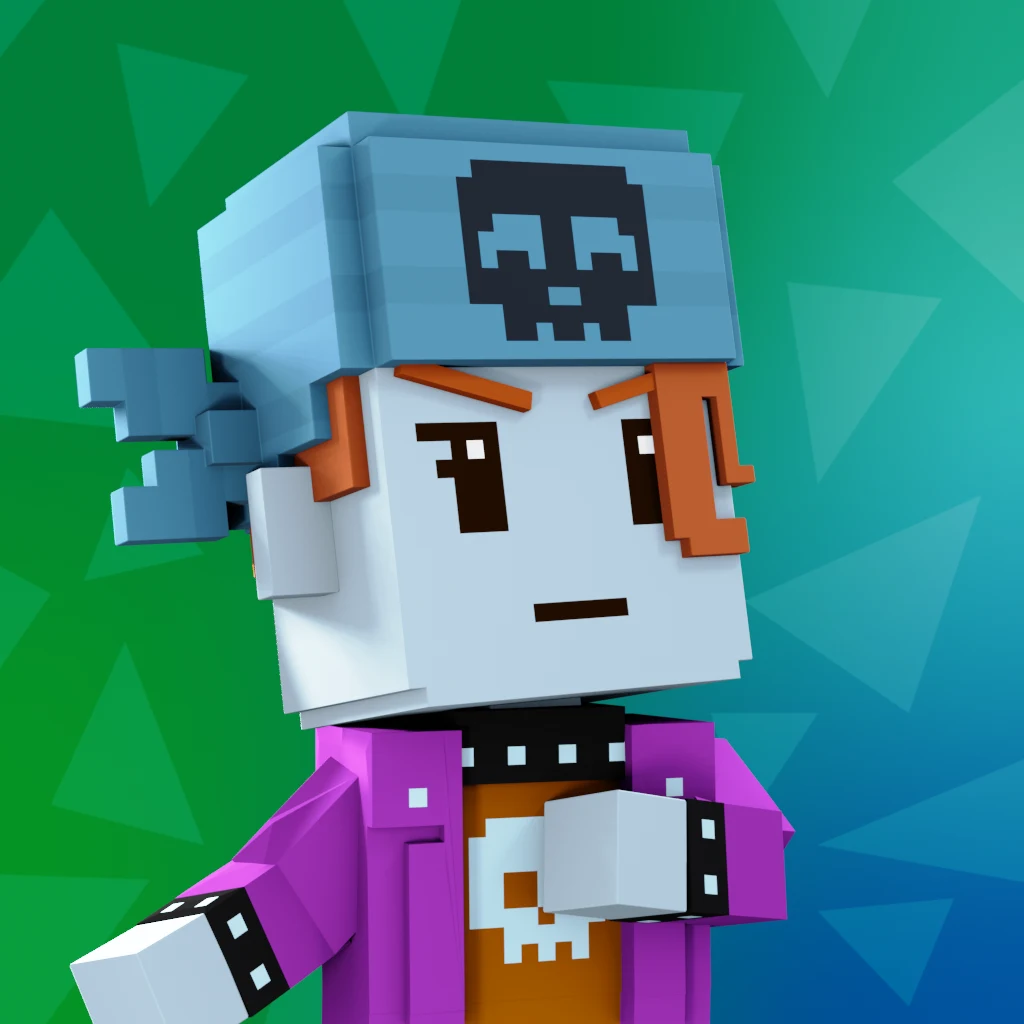 Pirate #8425 voxel render