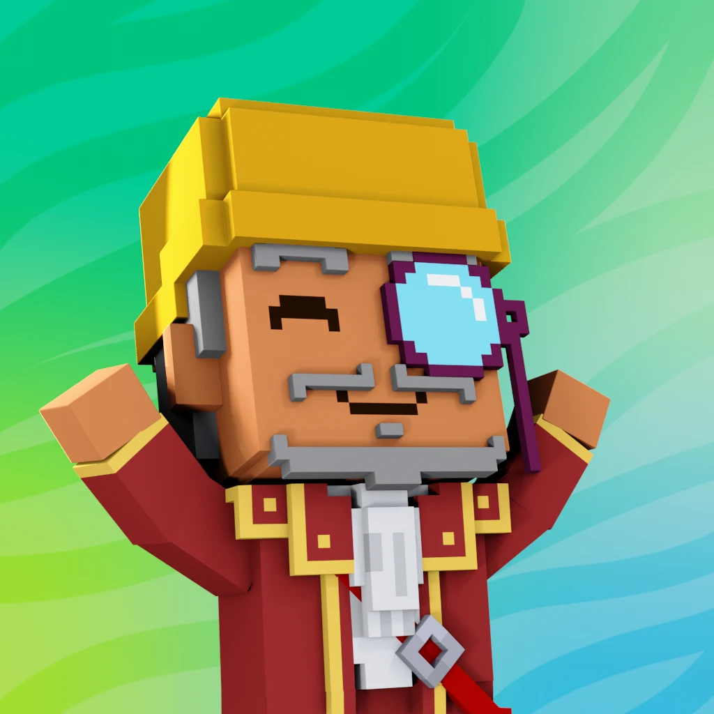 Pirate #8426 voxel render