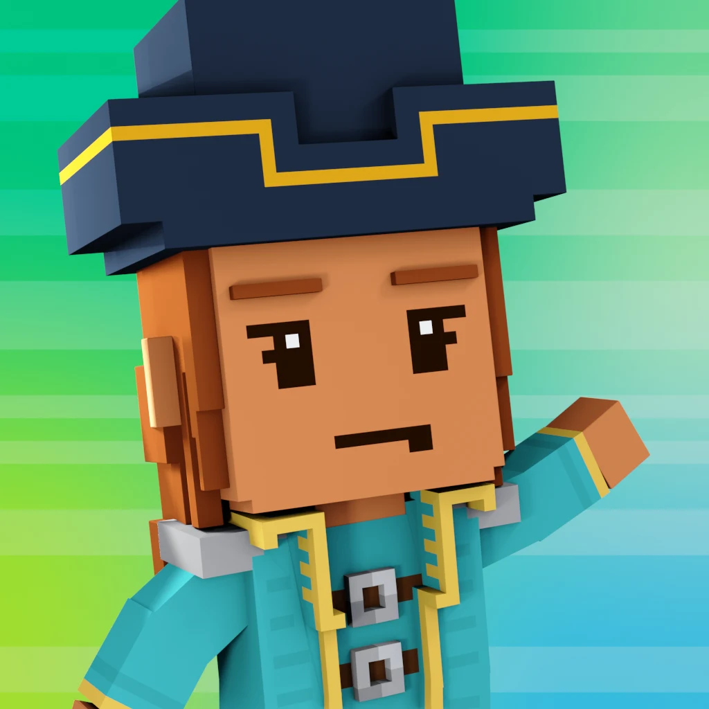 Pirate #8428 voxel render