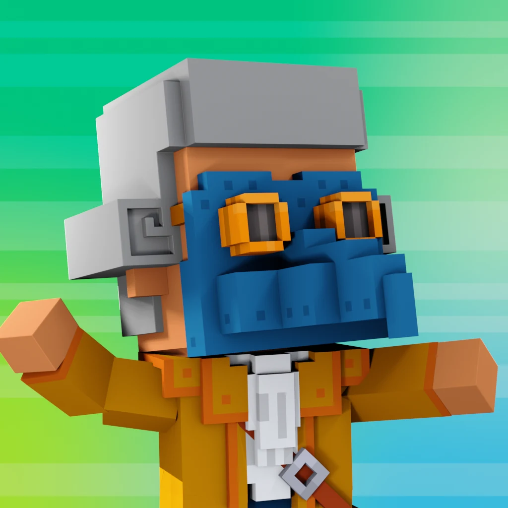 Pirate #8429 voxel render