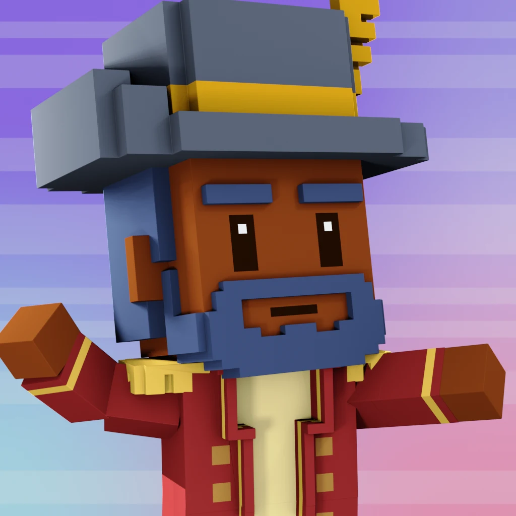 Pirate #843 voxel render