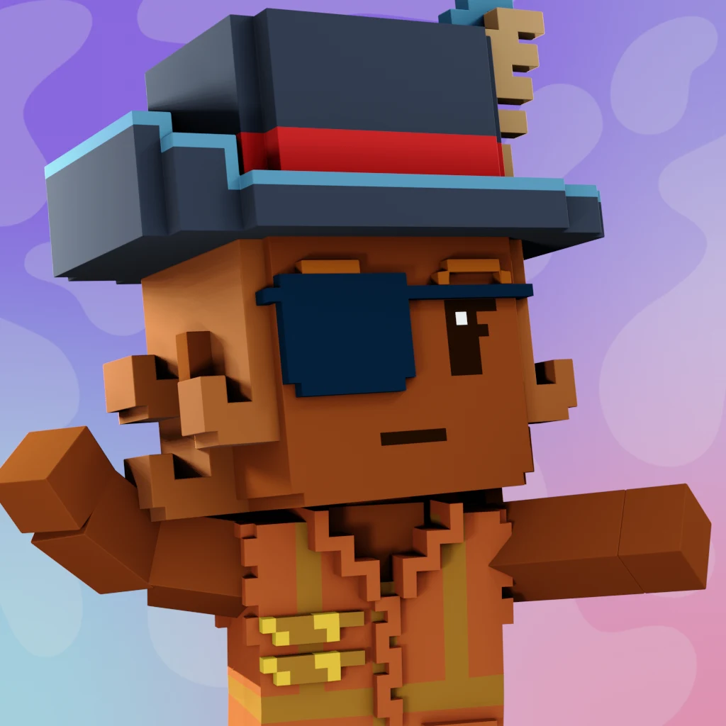 Pirate #8430 voxel render