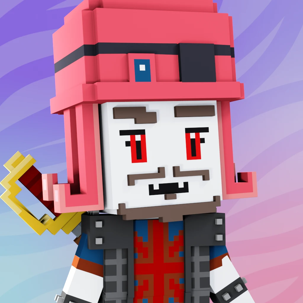 Pirate #8437 voxel render