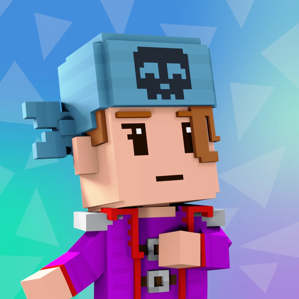 Pirate #8441 voxel render