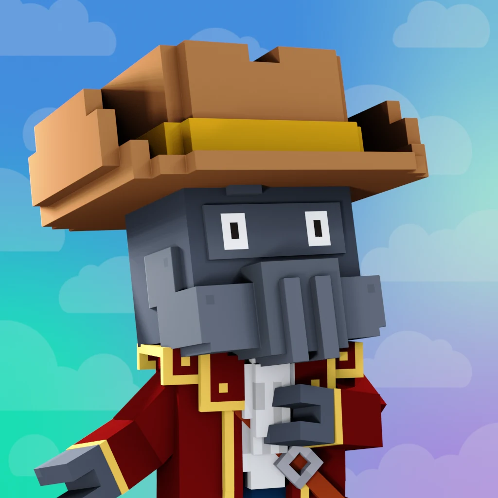 Pirate #8442 voxel render