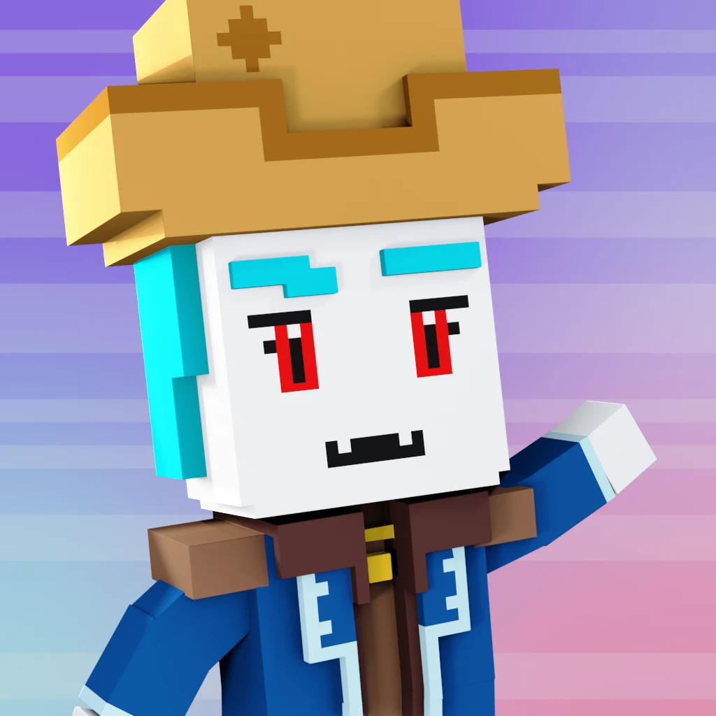 Pirate #8444 voxel render