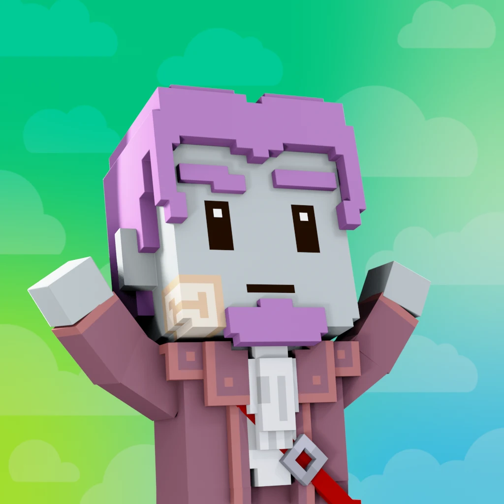 Pirate #8445 voxel render