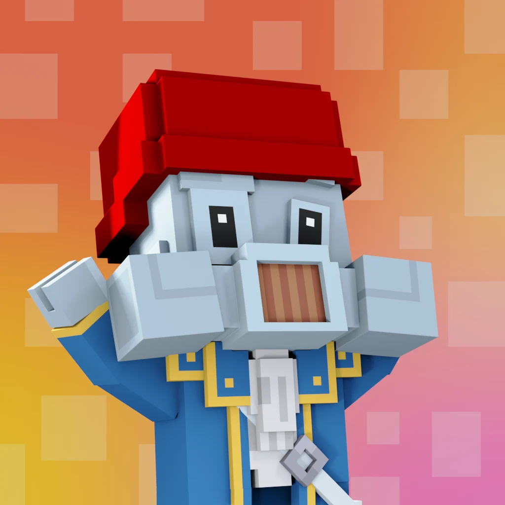 Pirate #8446 voxel render