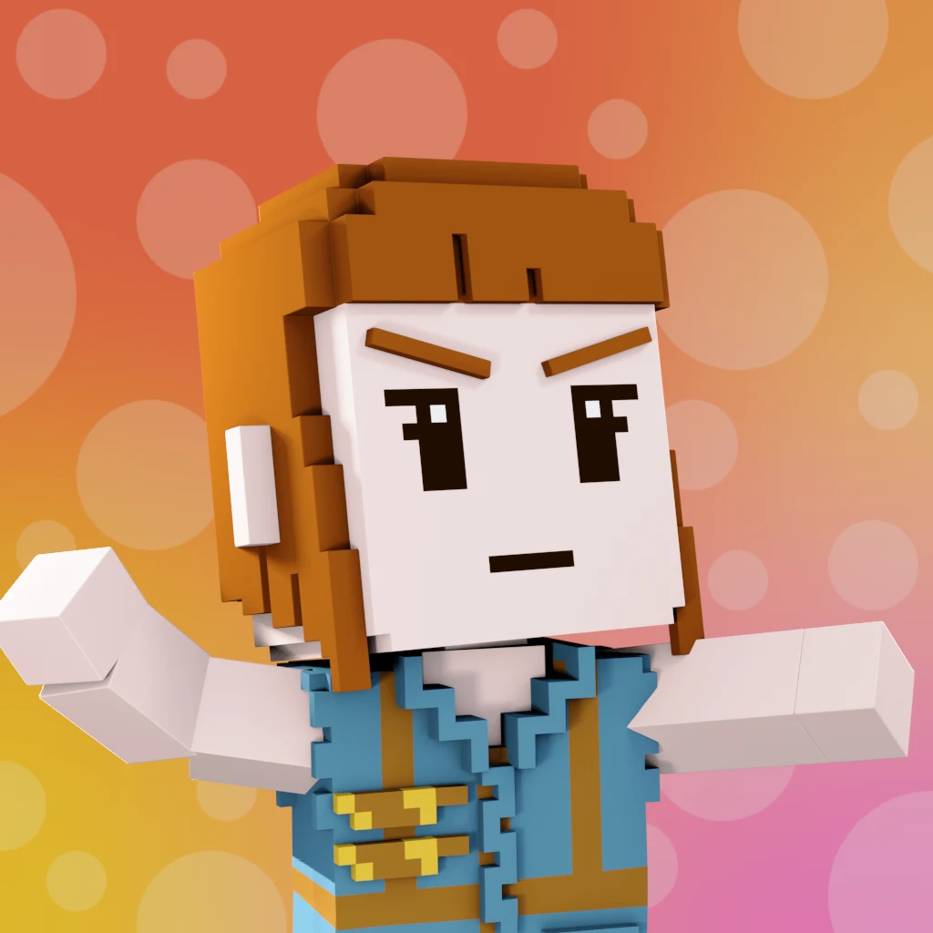 Pirate #8448 voxel render