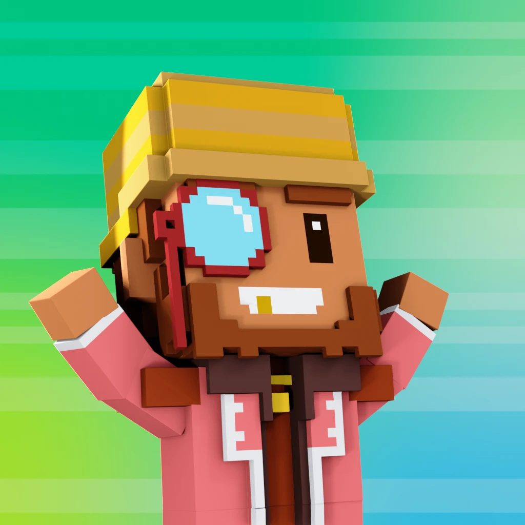 Pirate #845 voxel render