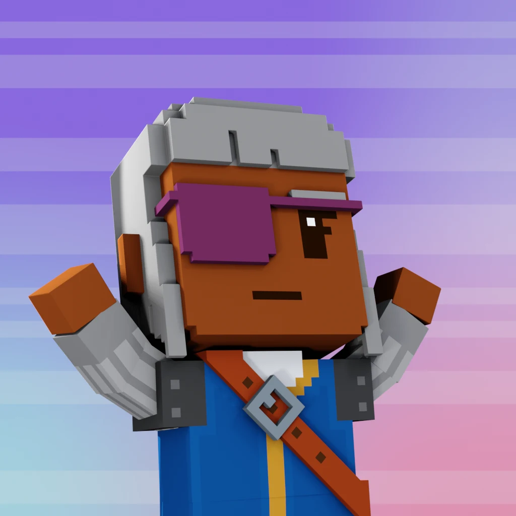 Pirate #8453 voxel render