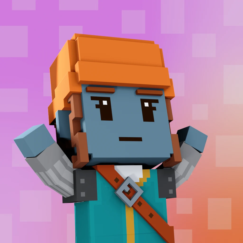 Pirate #8457 voxel render
