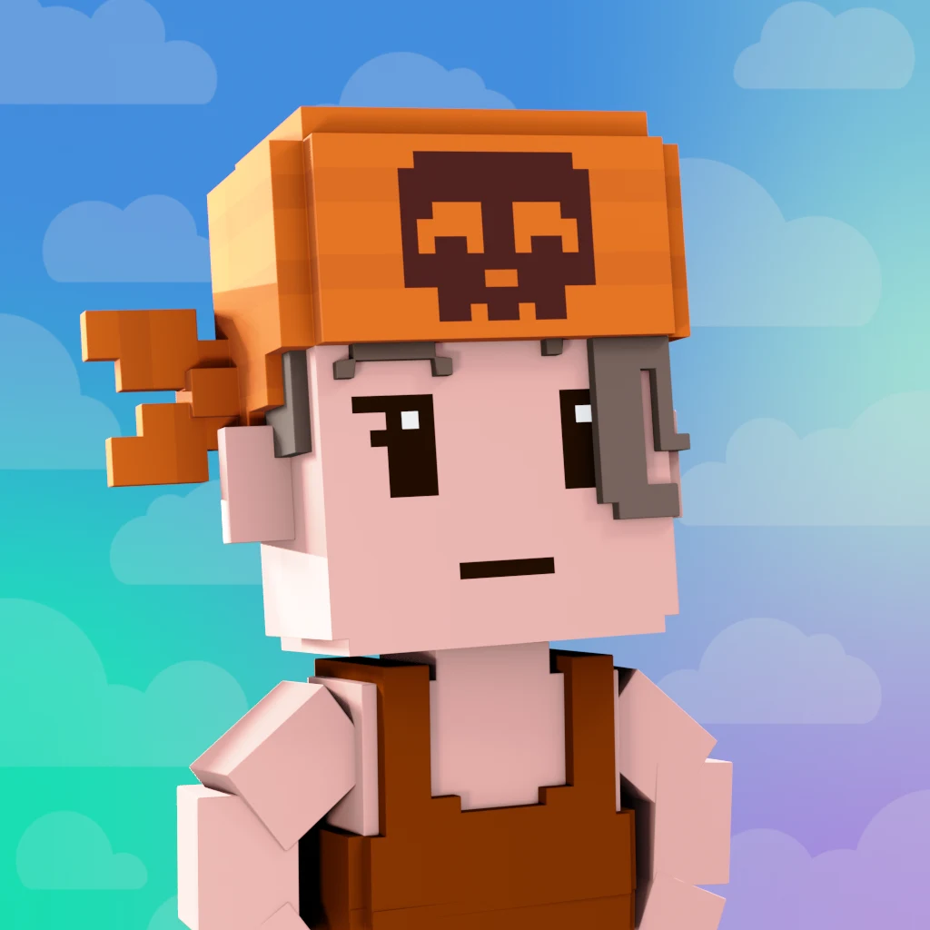Pirate #8460 voxel render