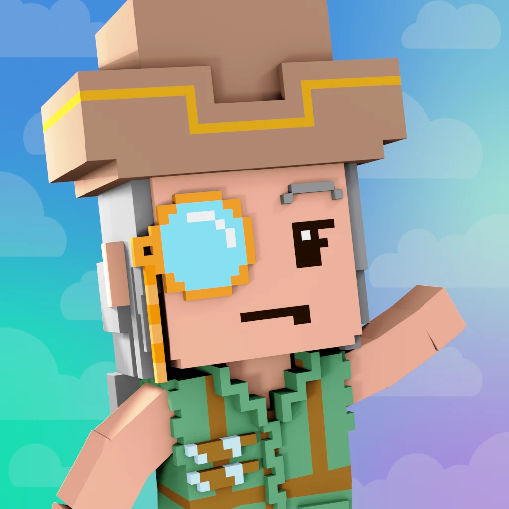Pirate #8464 voxel render