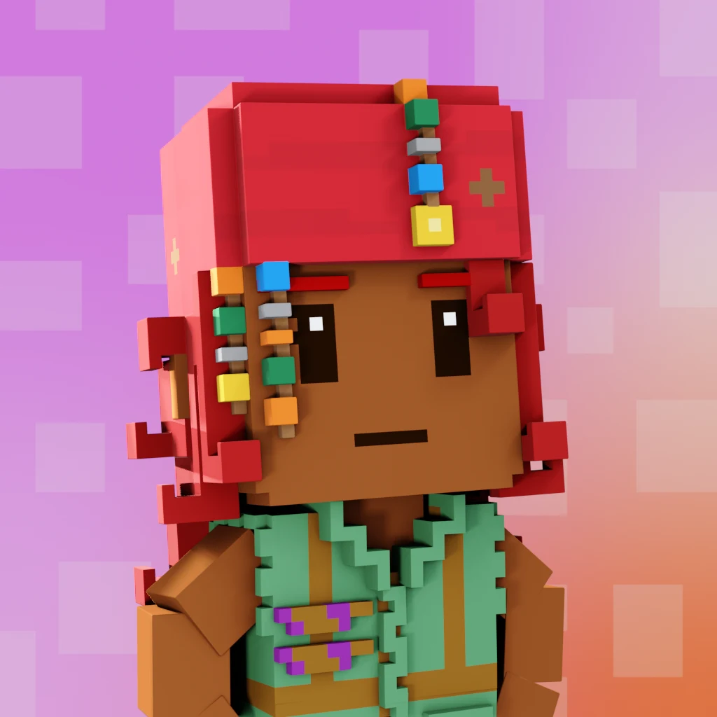 Pirate #8467 voxel render