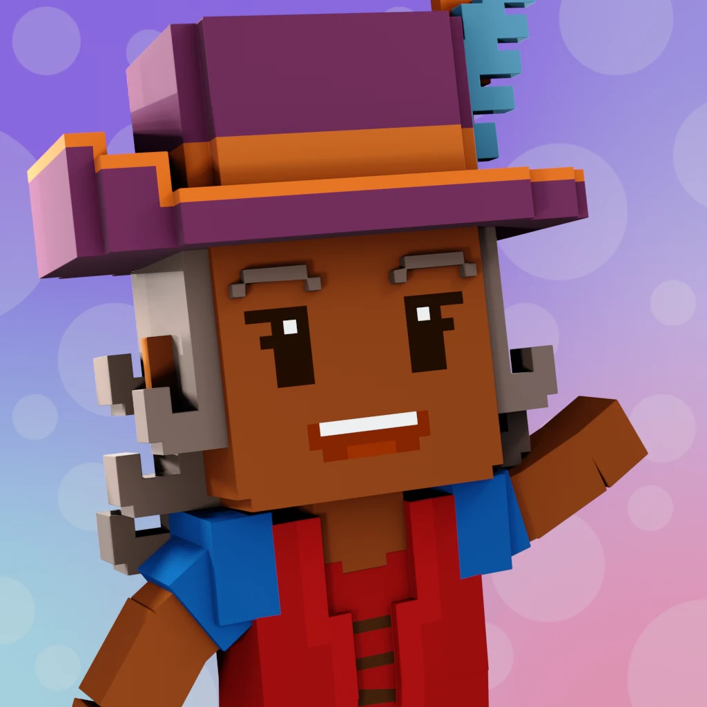 Pirate #8468 voxel render