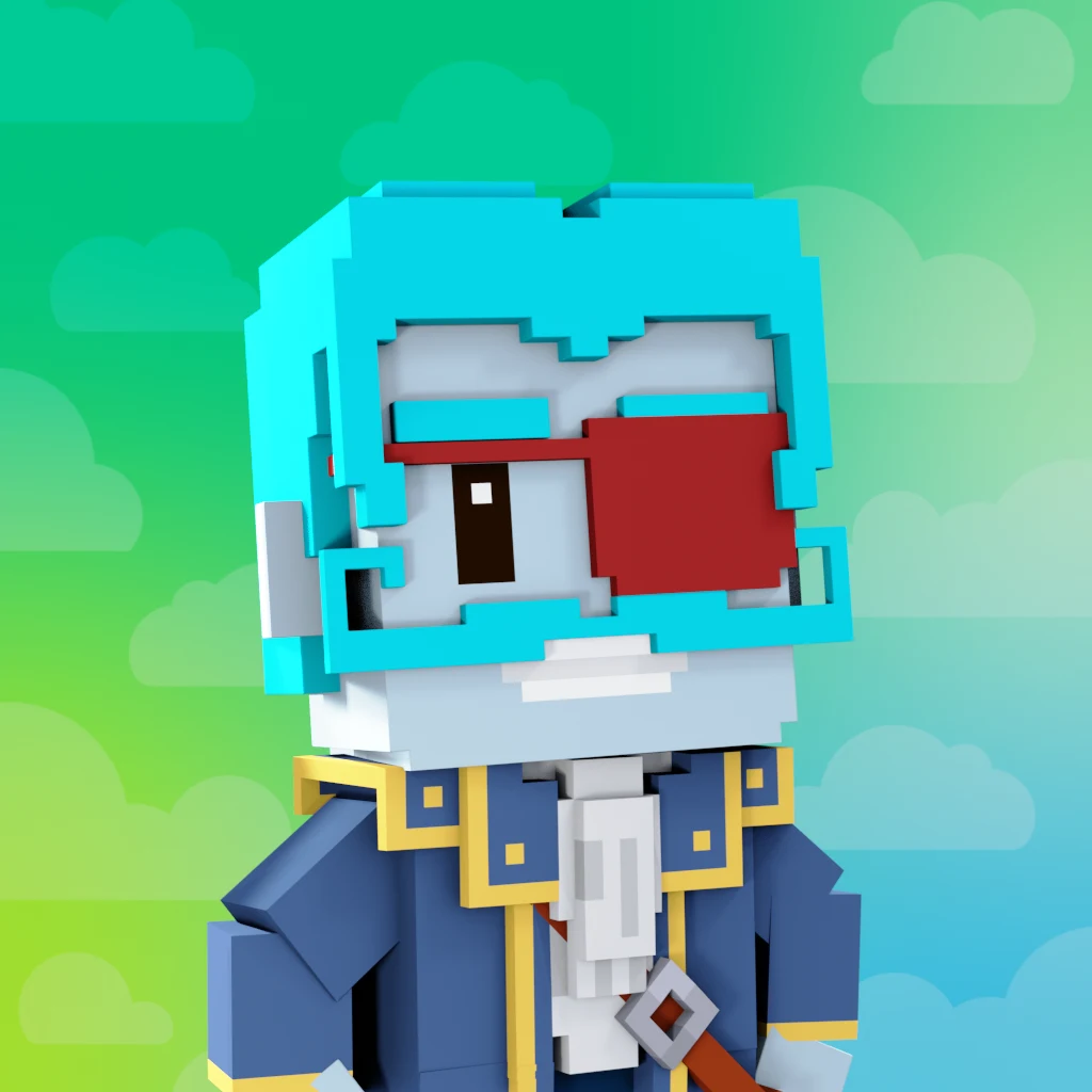 Pirate #8472 voxel render