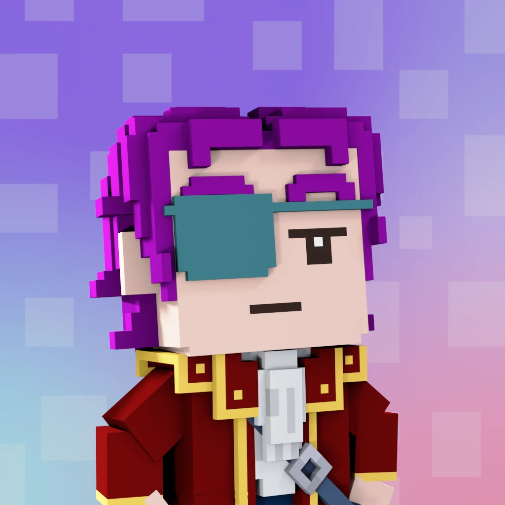 Pirate #8473 voxel render