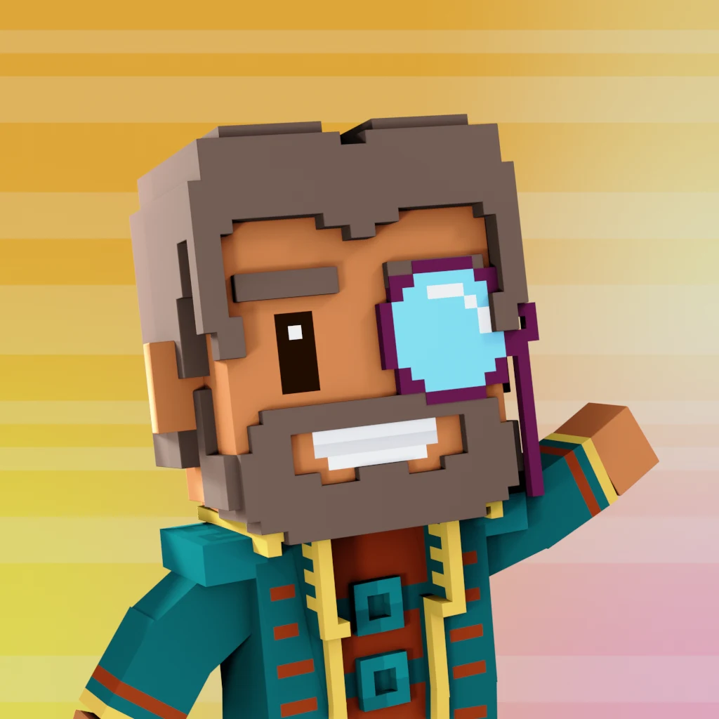 Pirate #8479 voxel render