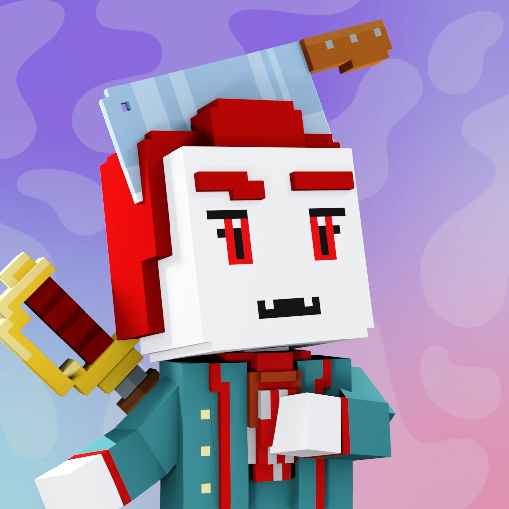 Pirate #848 voxel render