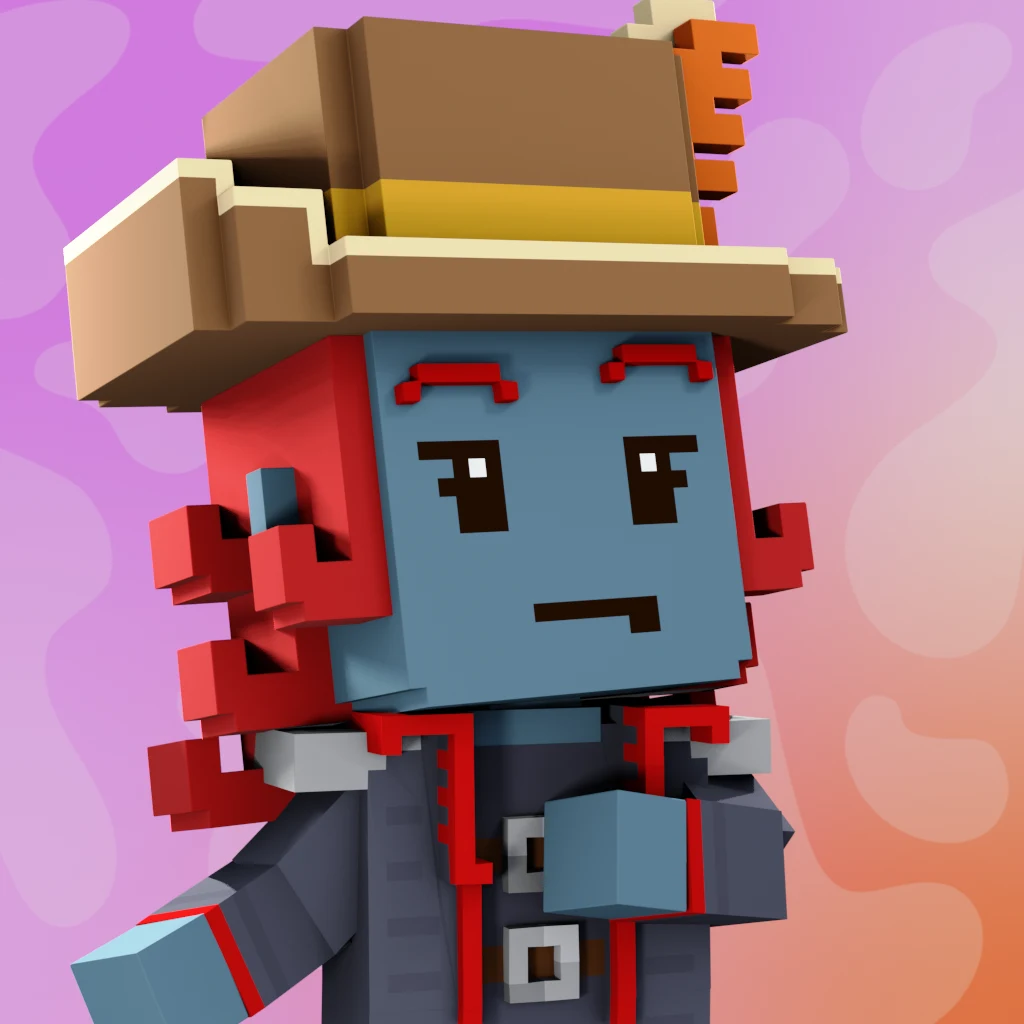 Pirate #8482 voxel render