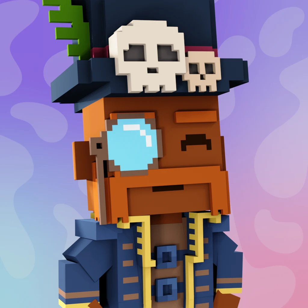 Pirate #8493 voxel render