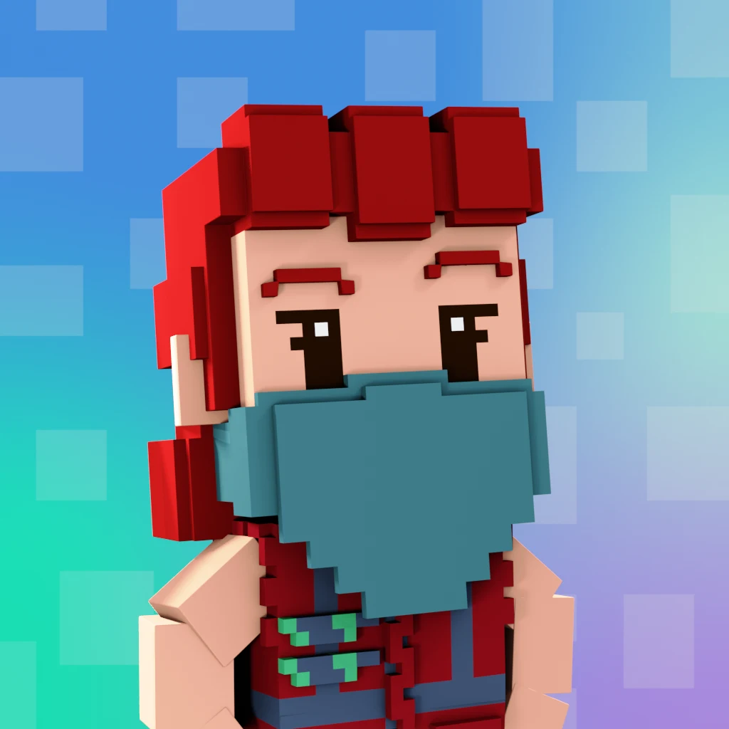 Pirate #8494 voxel render