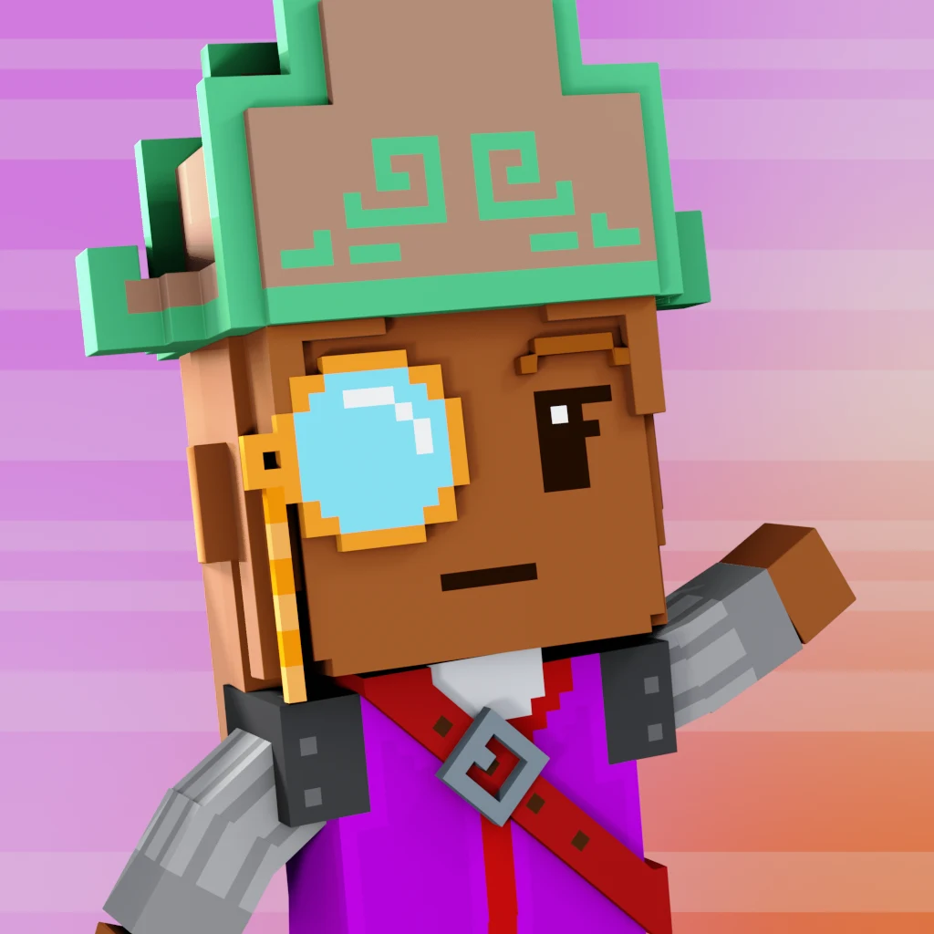 Pirate #8495 voxel render