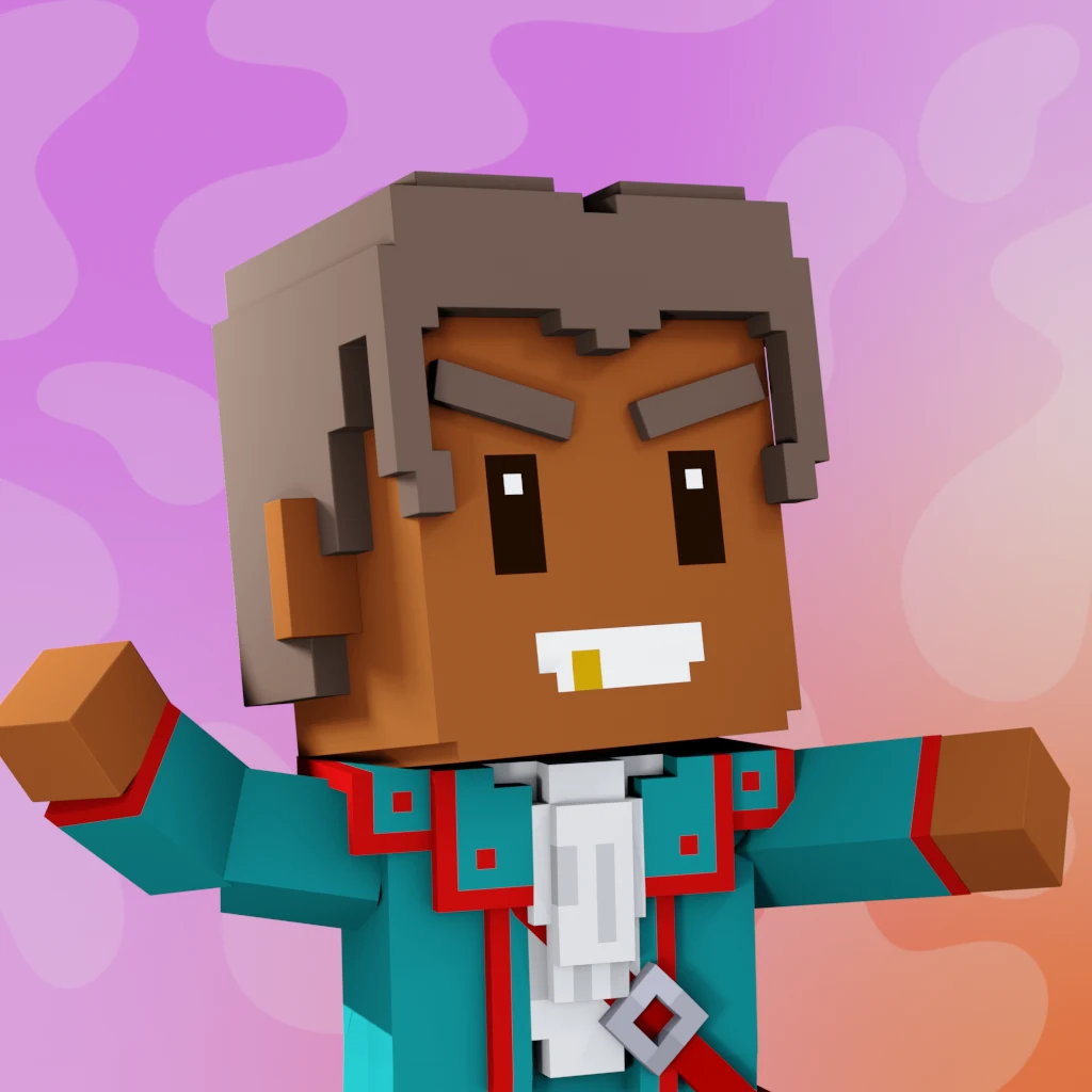 Pirate #8496 voxel render